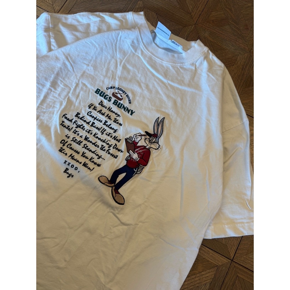 Vintage 1994 Acme Clothing Bugs Bunny Camp Looney River T-Shirt XL 10